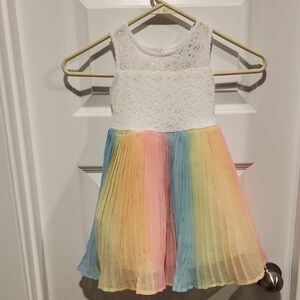 Rare Editions White and Pink Casual Dress 3t